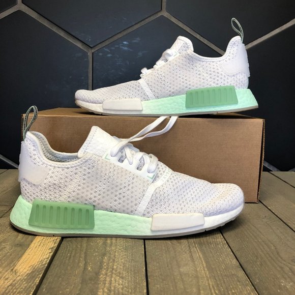 adidas Other - Adidas NMD R1 Knit White Blush Green Size 9